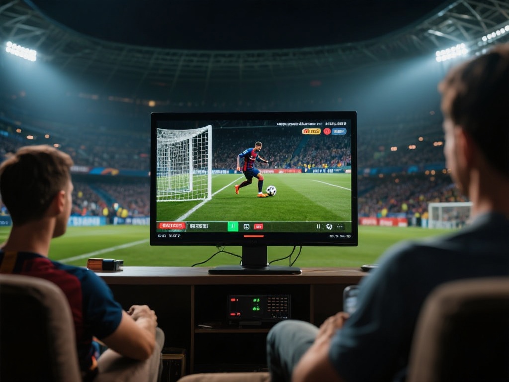 实时高清直播画质
在观看足球比赛时，清
