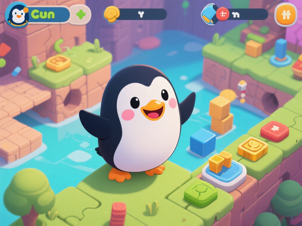 快乐企鹅以其独特的游戏玩法和精美的图形设